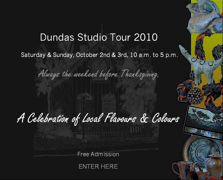 Dundas Studio Tour artists beads dolls glass jewellery pottery raku  sculpture weaving