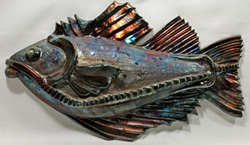 Mary Shepherd Raku Fish